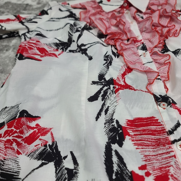 Georg Roth Lots Angeles Duffle Front Button Up Sheet Pleated - Picture 10 of 16